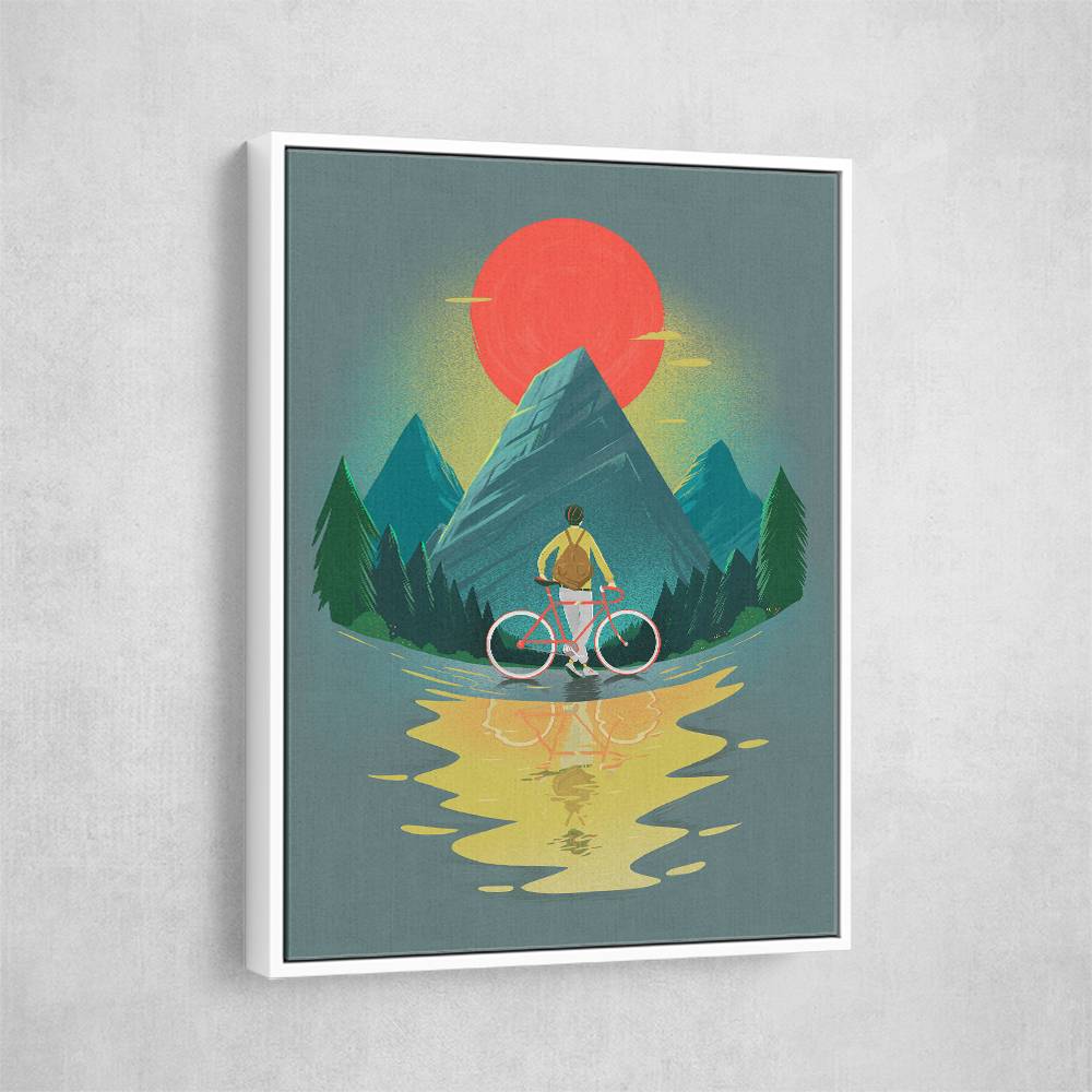 Mountain Range Riding Wall Art