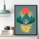 Mountain Range Riding Wall Art