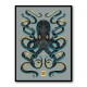 Octopus Black A Gold Wall Art