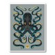 Octopus Black A Gold Wall Art