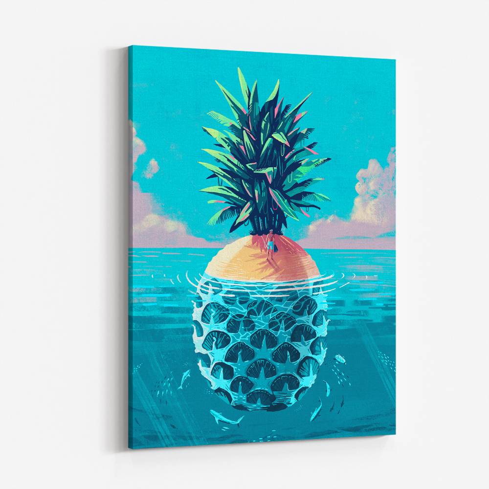 Stranded On Pineapple Island Wall Art