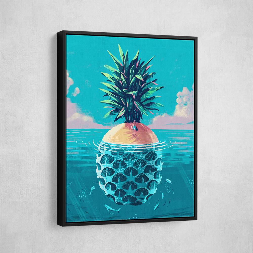 Stranded On Pineapple Island Wall Art