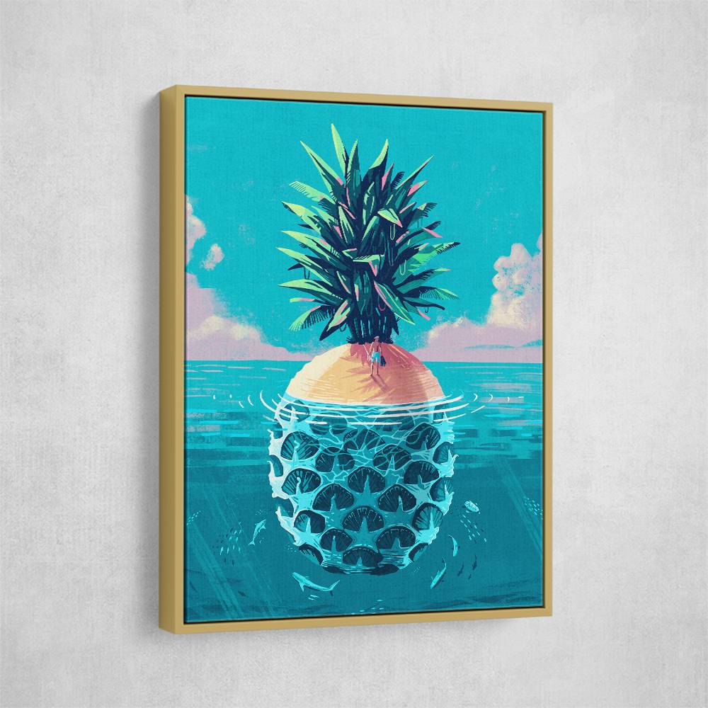 Stranded On Pineapple Island Wall Art