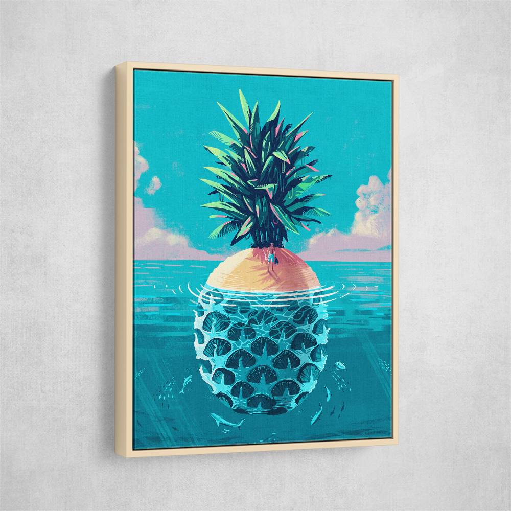 Stranded On Pineapple Island Wall Art