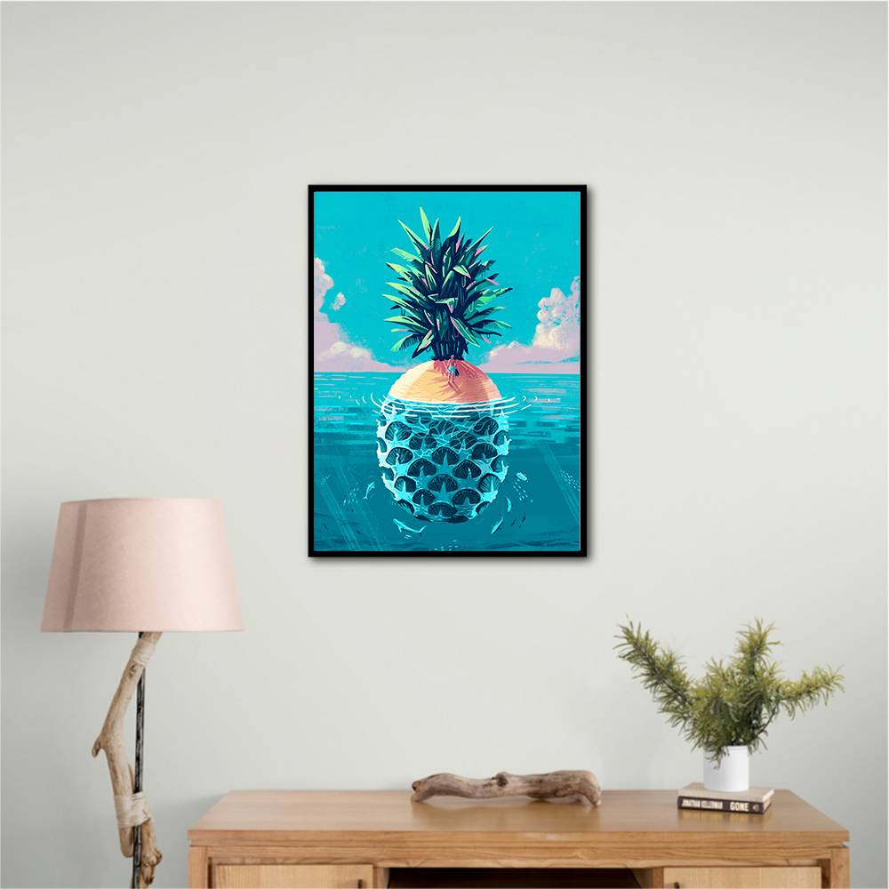 Stranded On Pineapple Island Wall Art