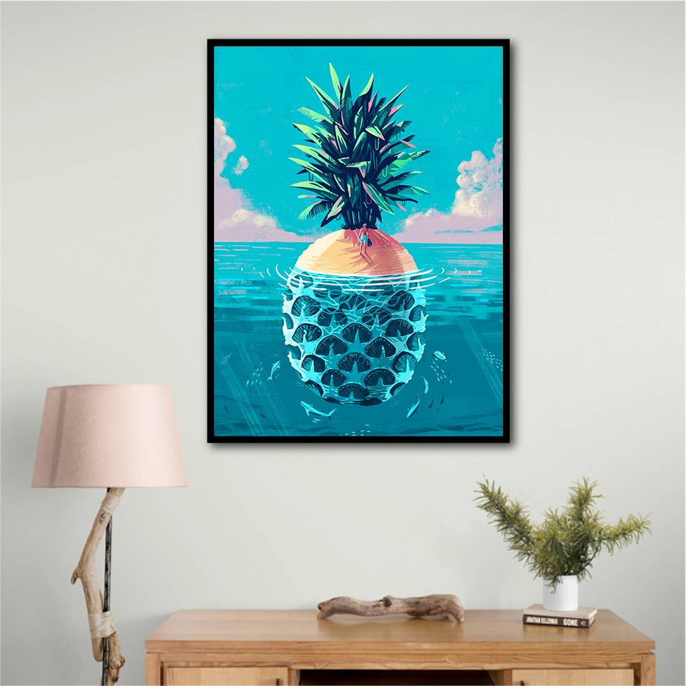 Stranded On Pineapple Island Wall Art