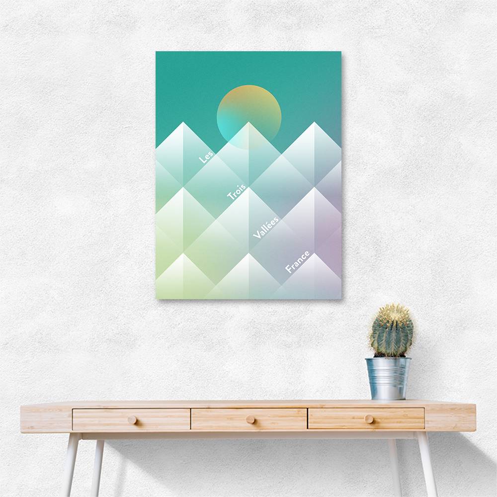 The Three Valleys Ski Wall Art