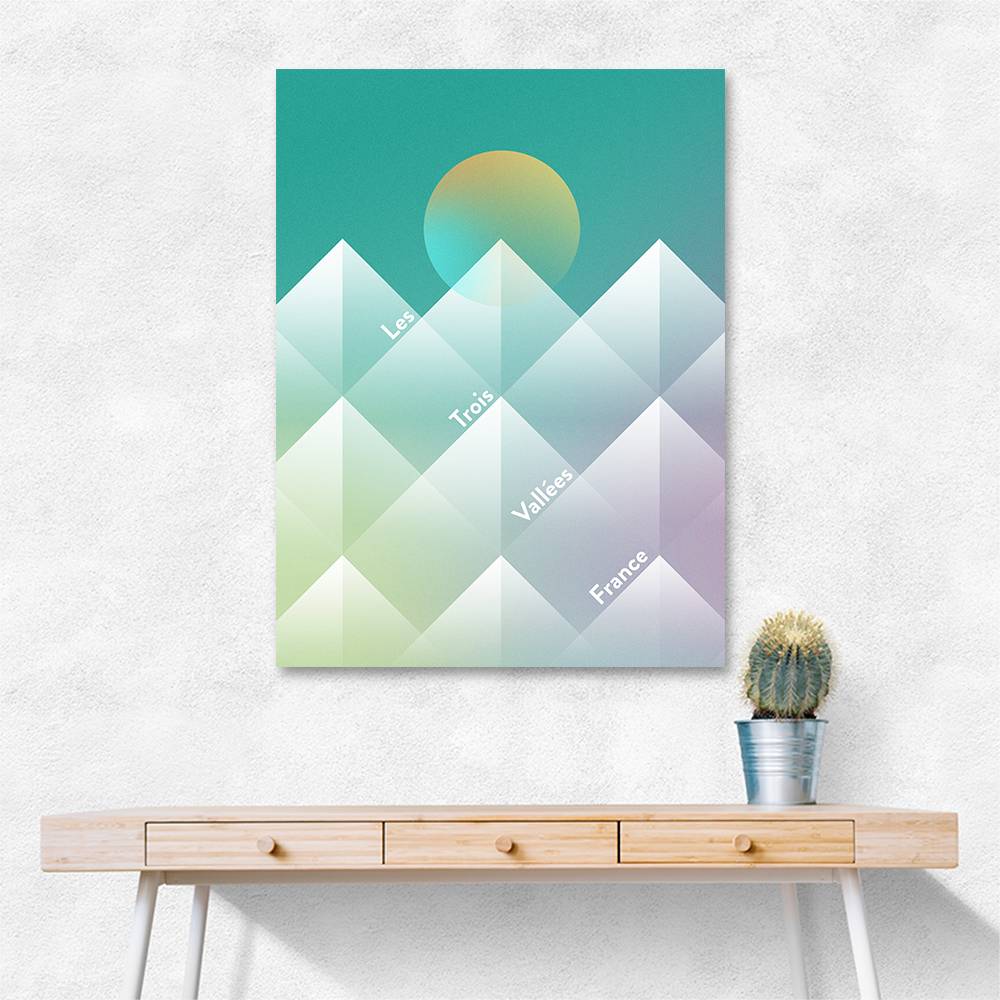 The Three Valleys Ski Wall Art