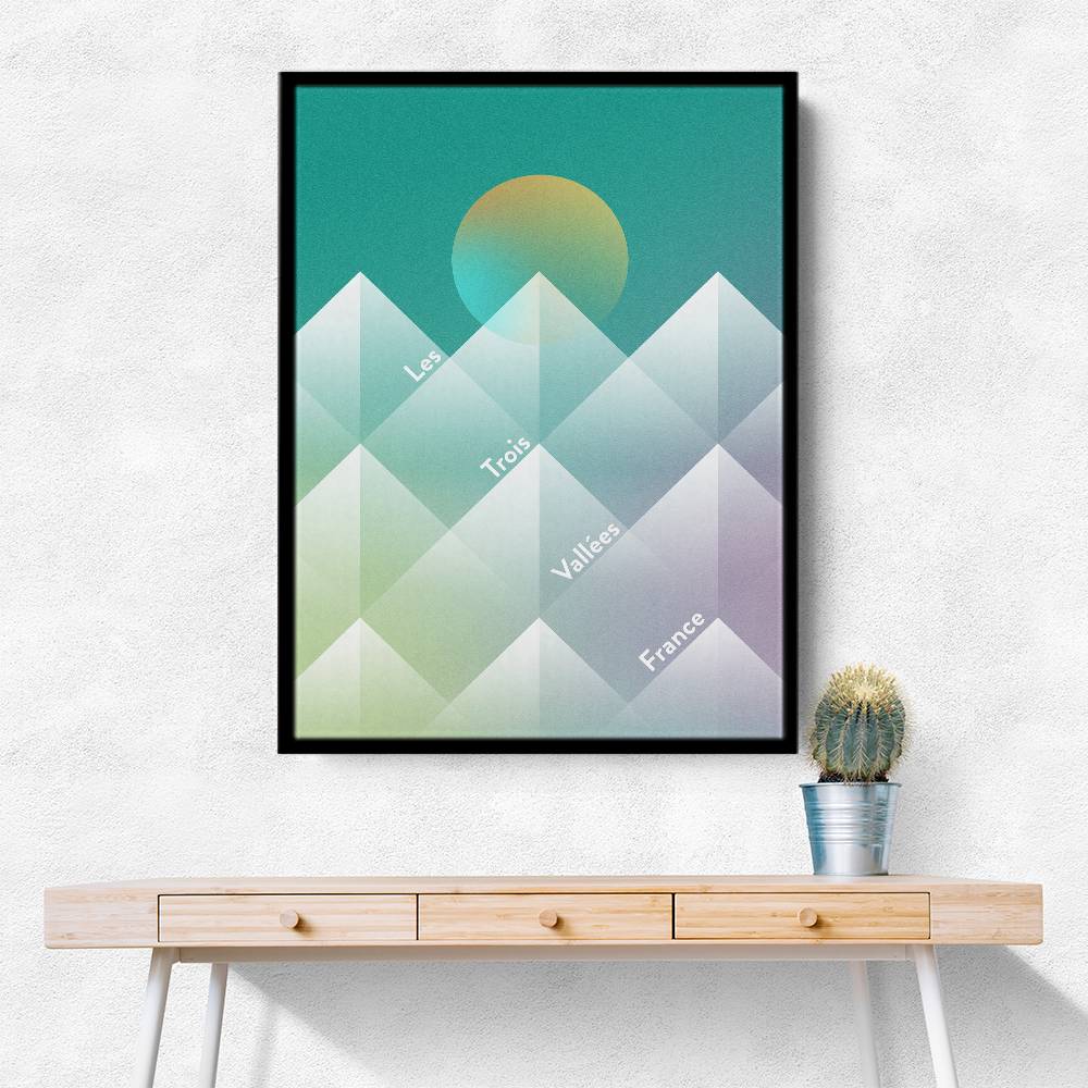 The Three Valleys Ski Wall Art