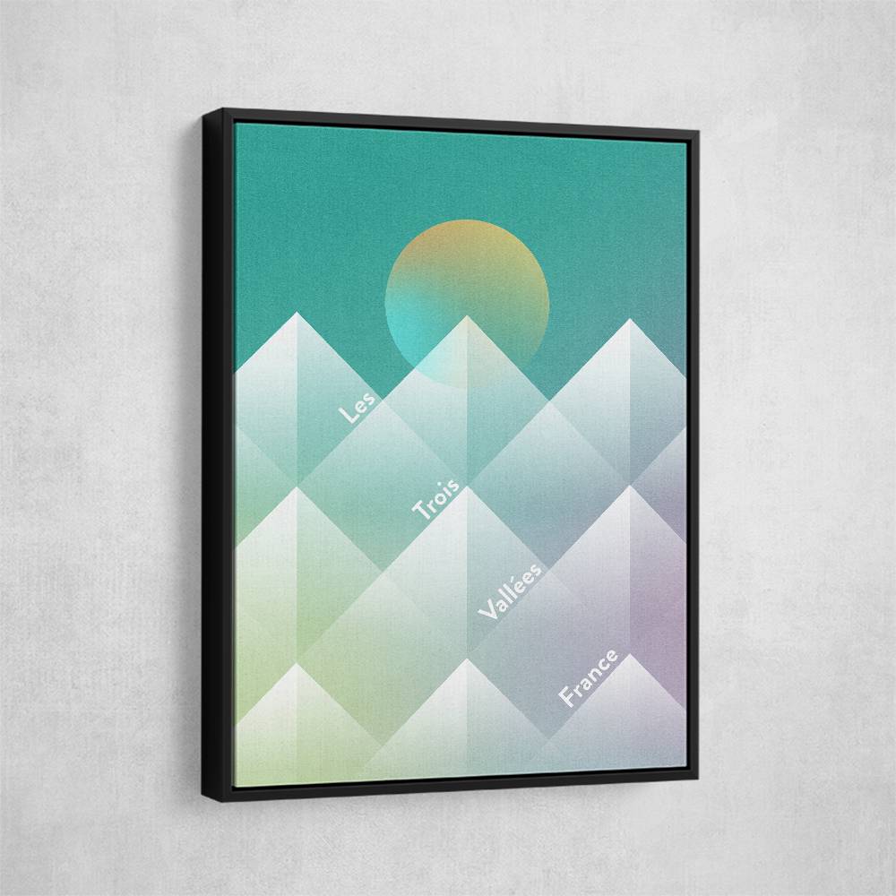 The Three Valleys Ski Wall Art