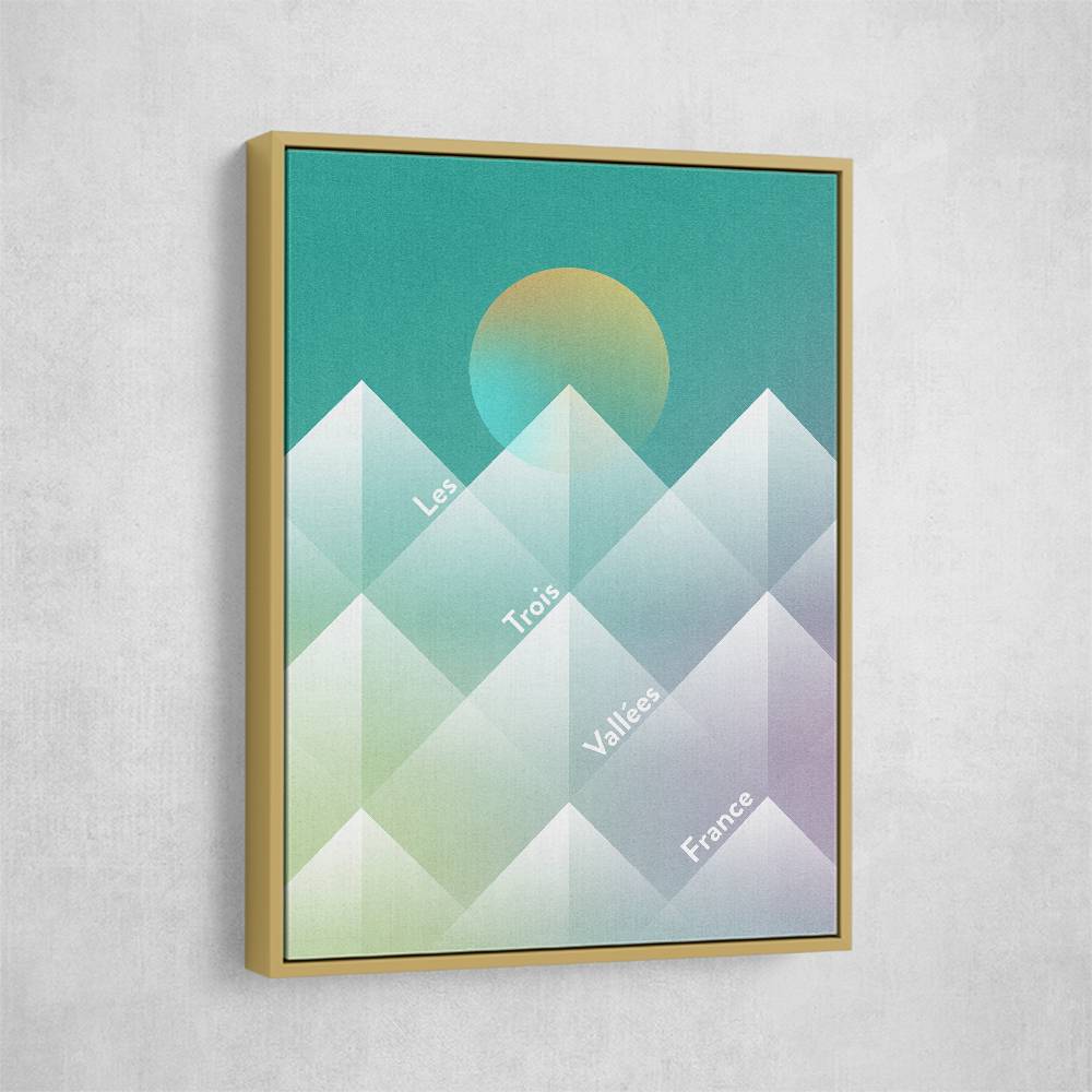 The Three Valleys Ski Wall Art