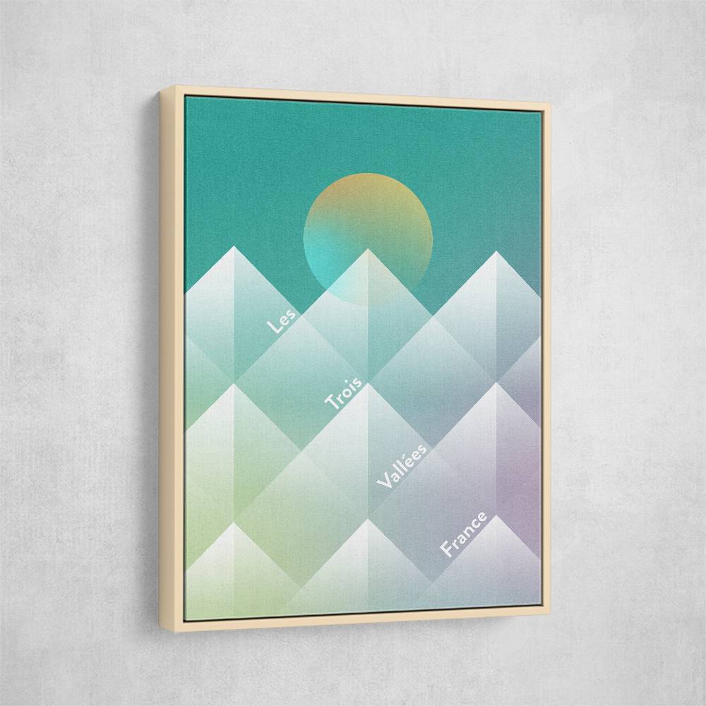 The Three Valleys Ski Wall Art