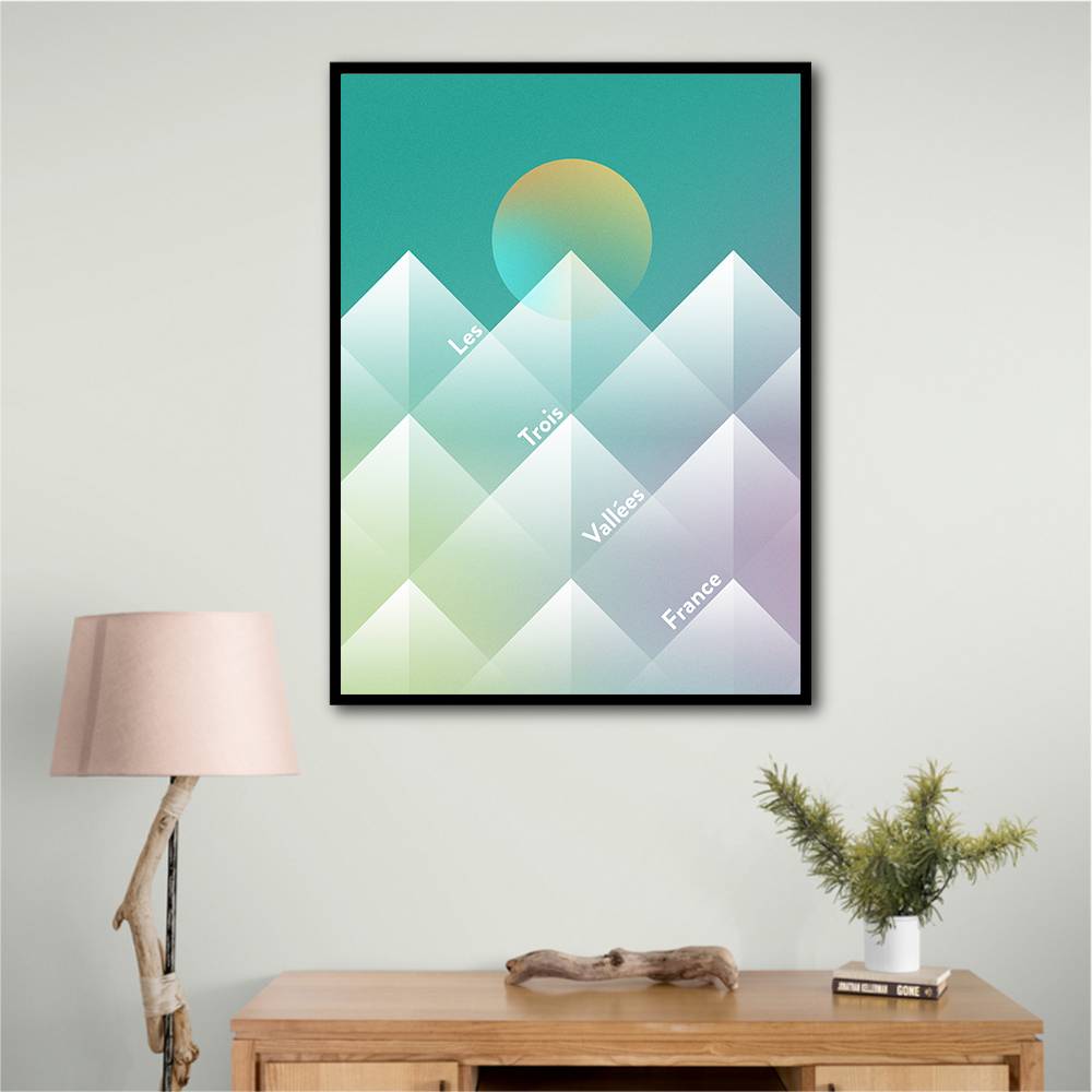 The Three Valleys Ski Wall Art