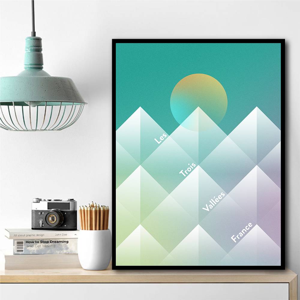 The Three Valleys Ski Wall Art