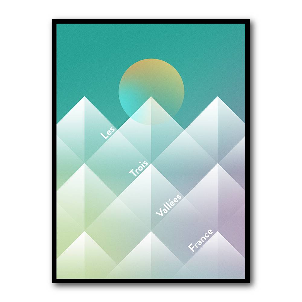 The Three Valleys Ski Wall Art