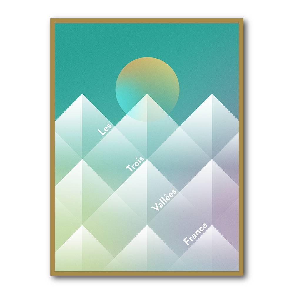 The Three Valleys Ski Wall Art