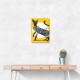 Japanese Cat Tattoo Yellow Wall Art