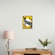 Japanese Cat Tattoo Yellow Wall Art