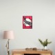 Japanese Cat Tattoo Red Wall Art