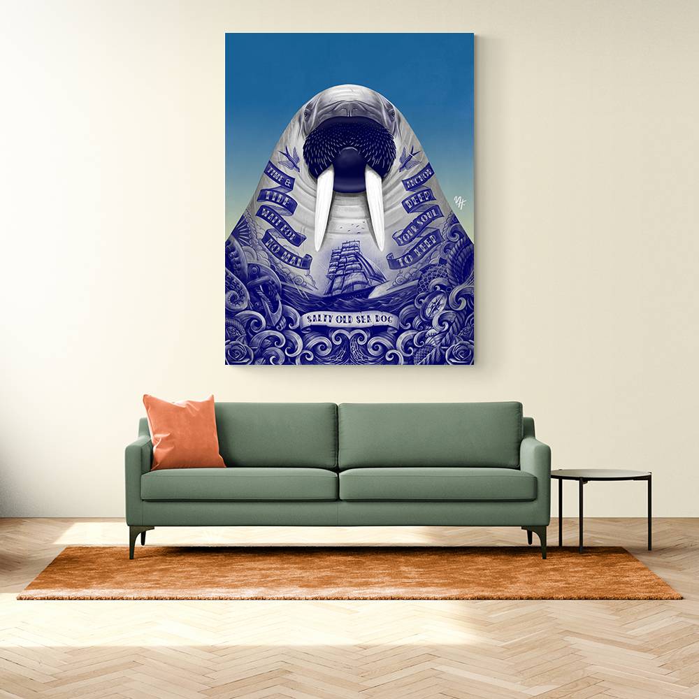 Salty Old Sea Dog Wall Art