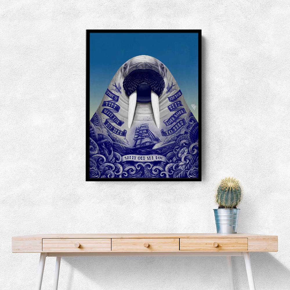 Salty Old Sea Dog Wall Art