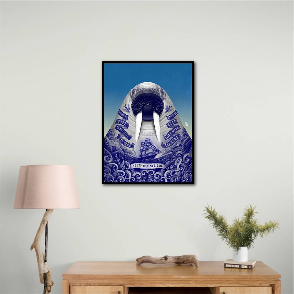 Salty Old Sea Dog Wall Art