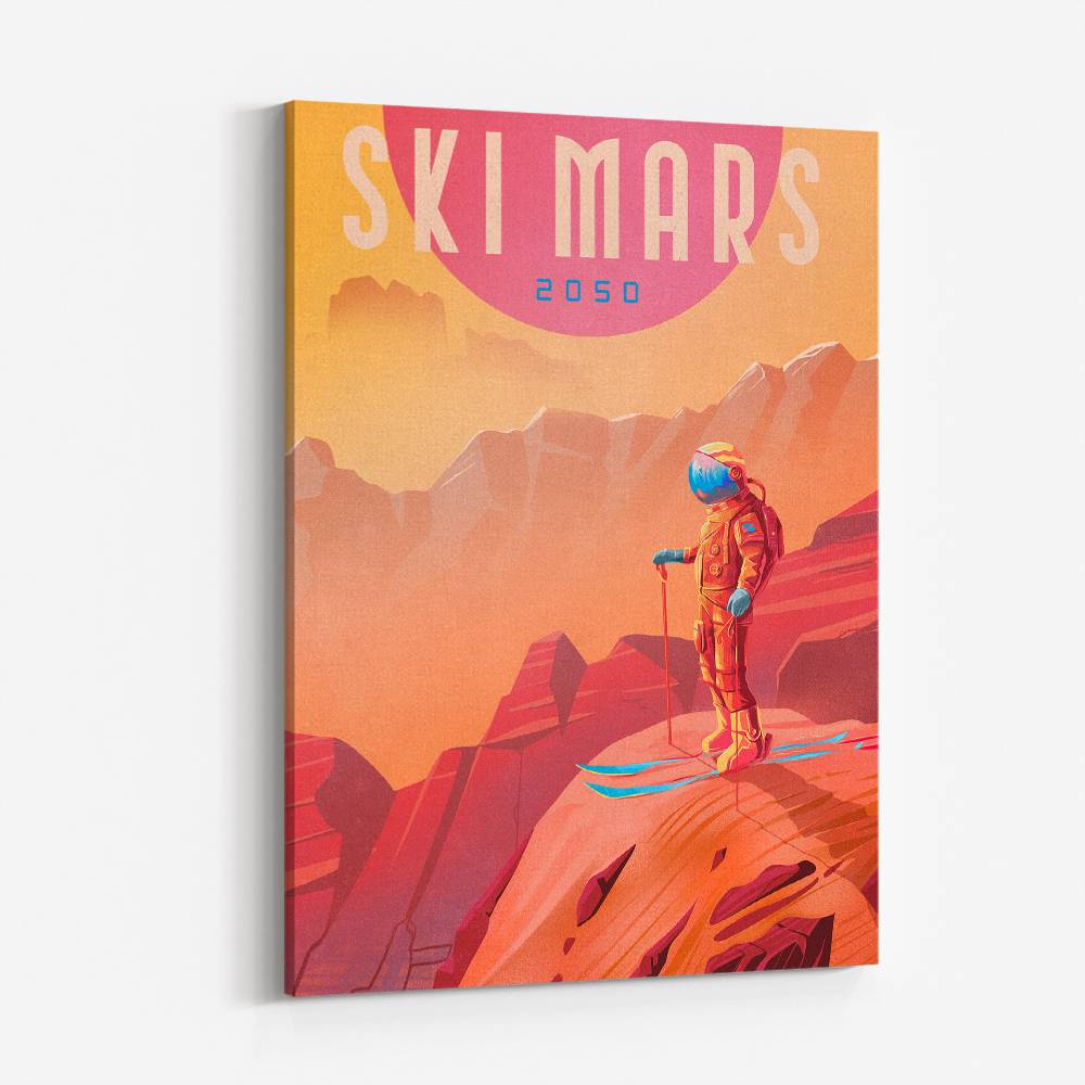 Ski Mars Wall Art