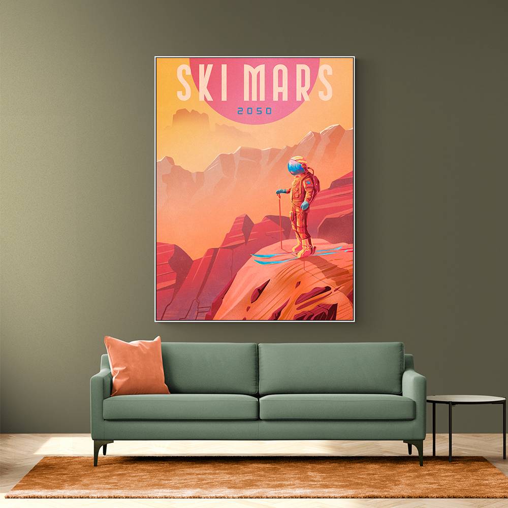 Ski Mars Wall Art