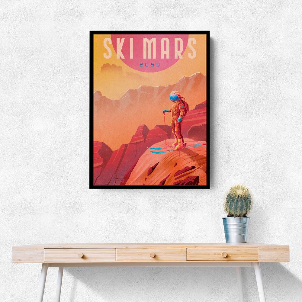 Ski Mars Wall Art