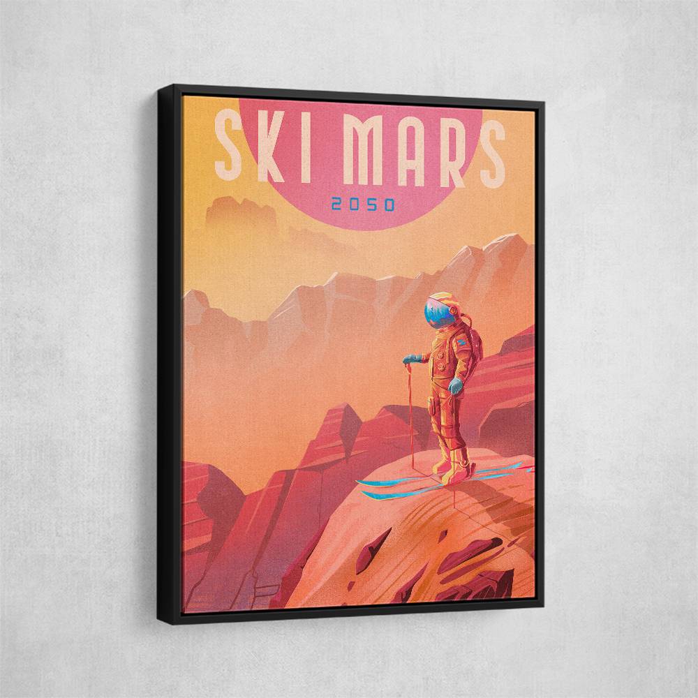 Ski Mars Wall Art