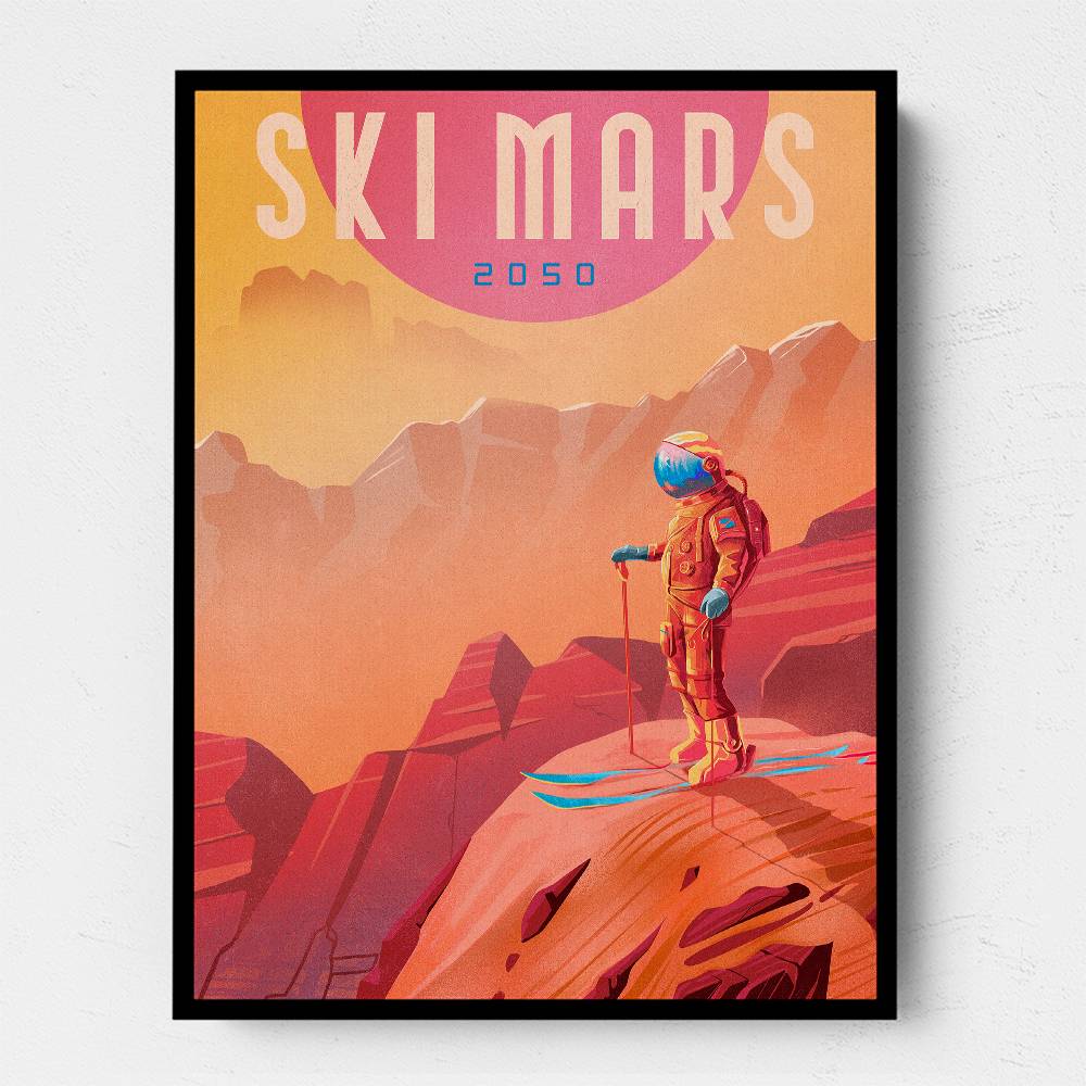 Ski Mars Wall Art