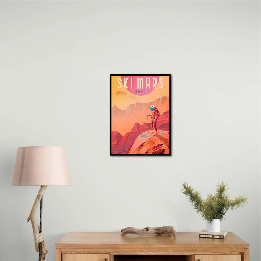 Ski Mars Wall Art