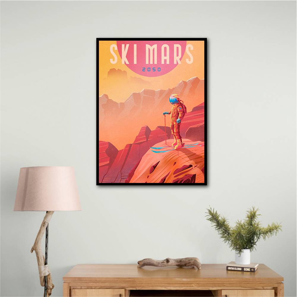 Ski Mars Wall Art