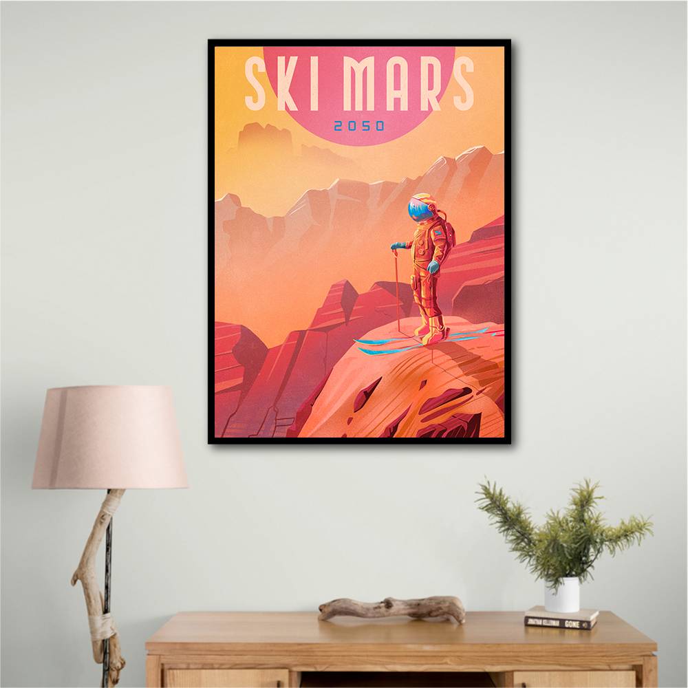 Ski Mars Wall Art