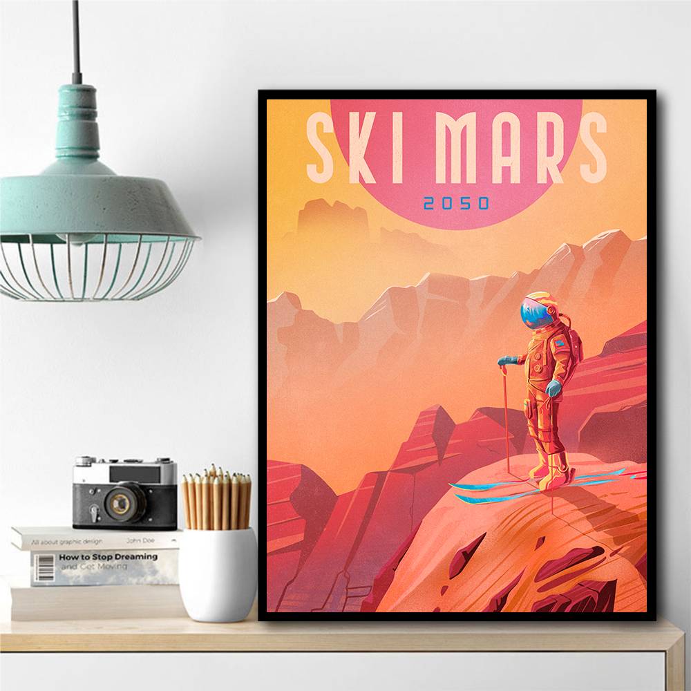 Ski Mars Wall Art