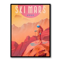 Ski Mars Wall Art