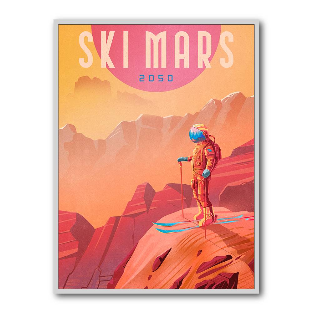 Ski Mars Wall Art