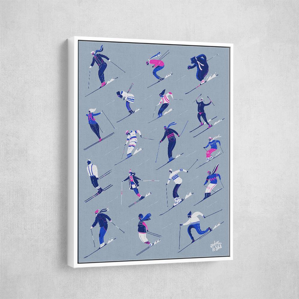 Adore Le Ski Grey Version Wall Art