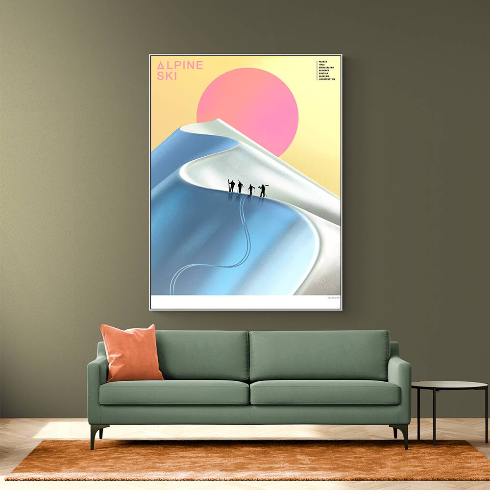 Alpine Ski Wall Art