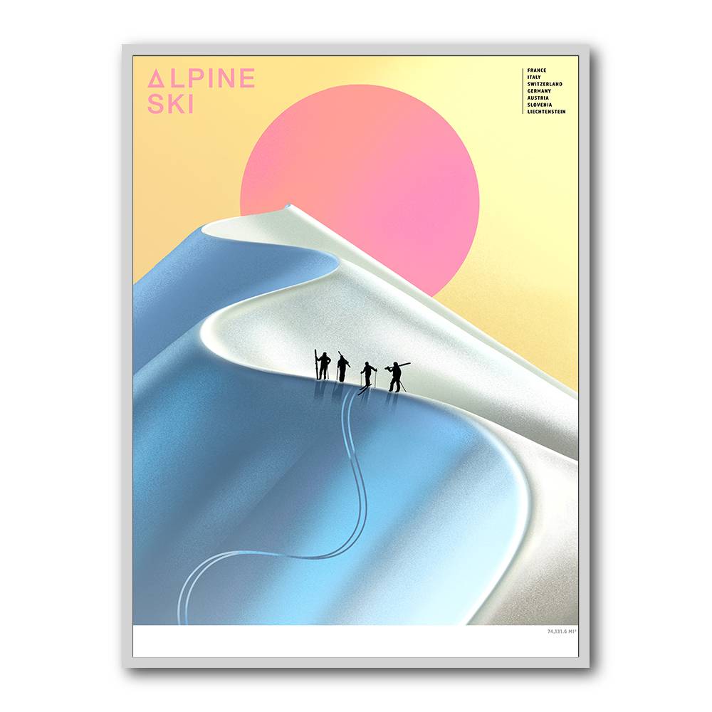 Alpine Ski Wall Art