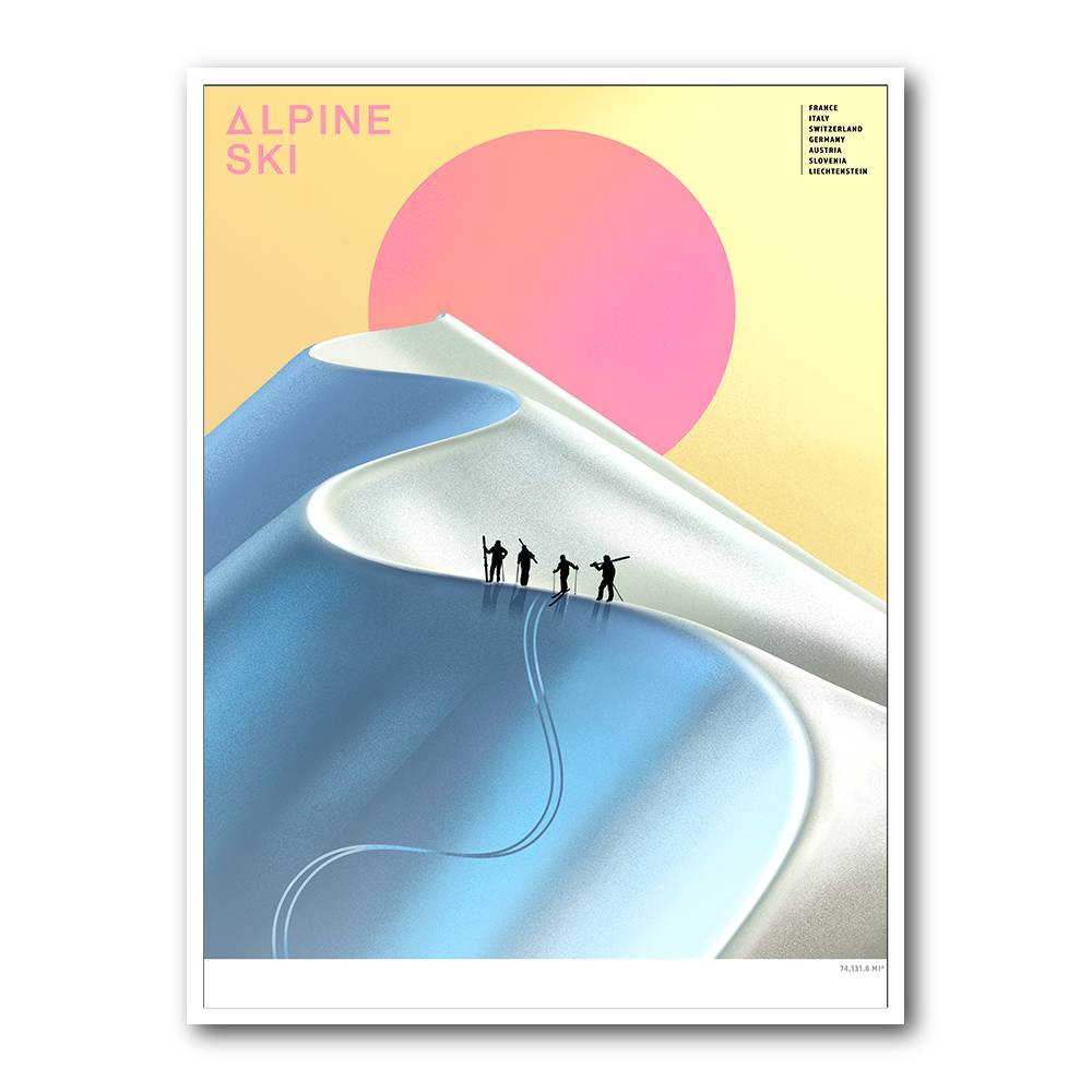 Alpine Ski Wall Art