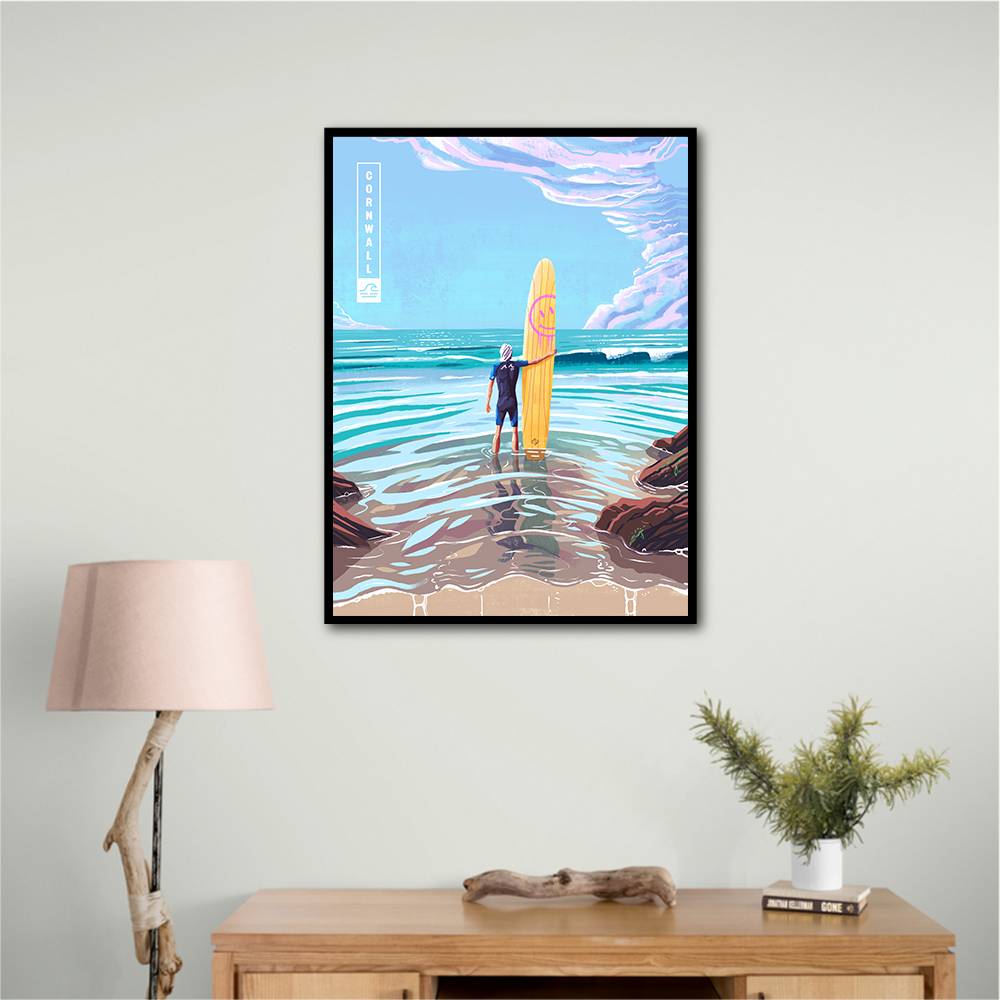 Surf Cornwall Wall Art