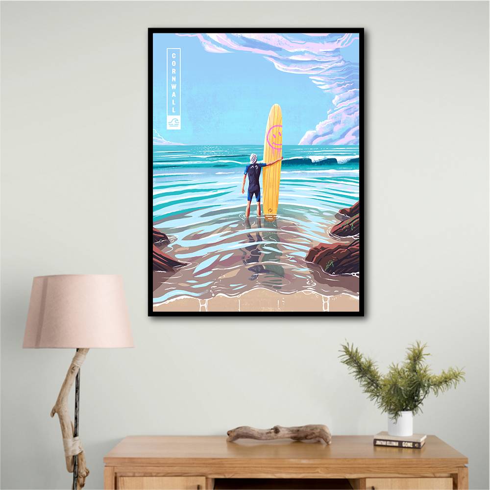 Surf Cornwall Wall Art