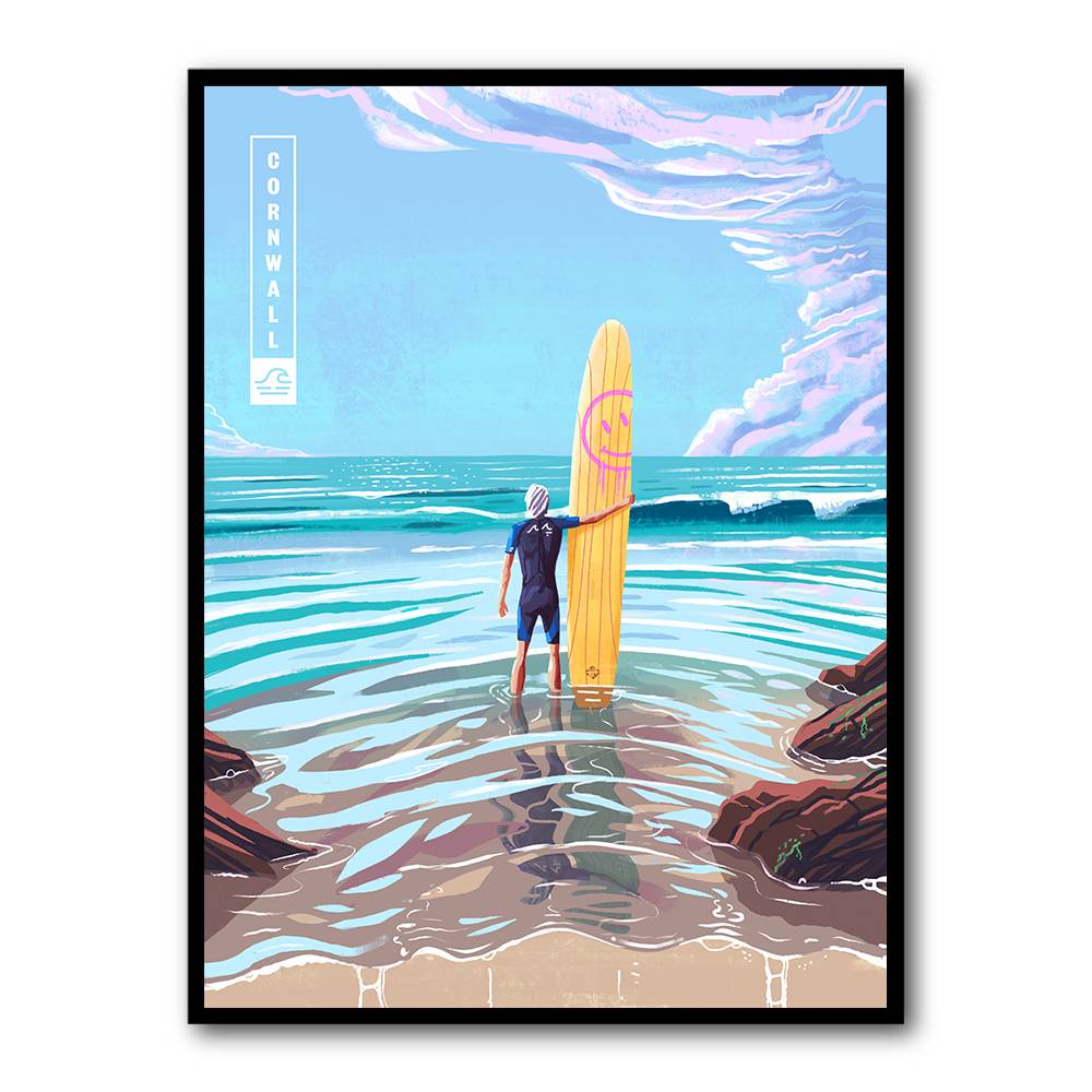 Surf Cornwall Wall Art