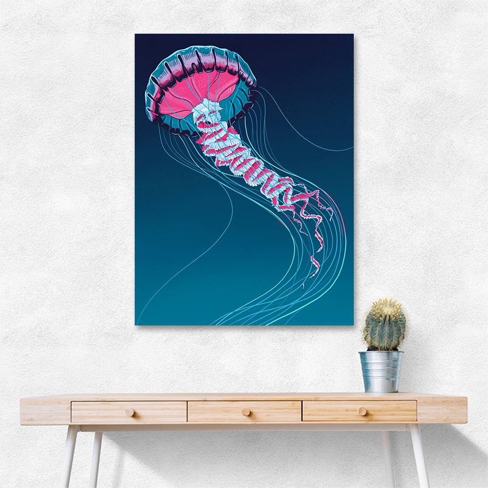 Lions Mane Jellyfish Wall Art