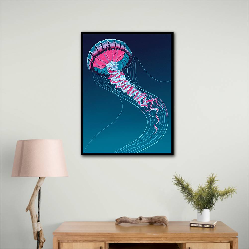 Lions Mane Jellyfish Wall Art