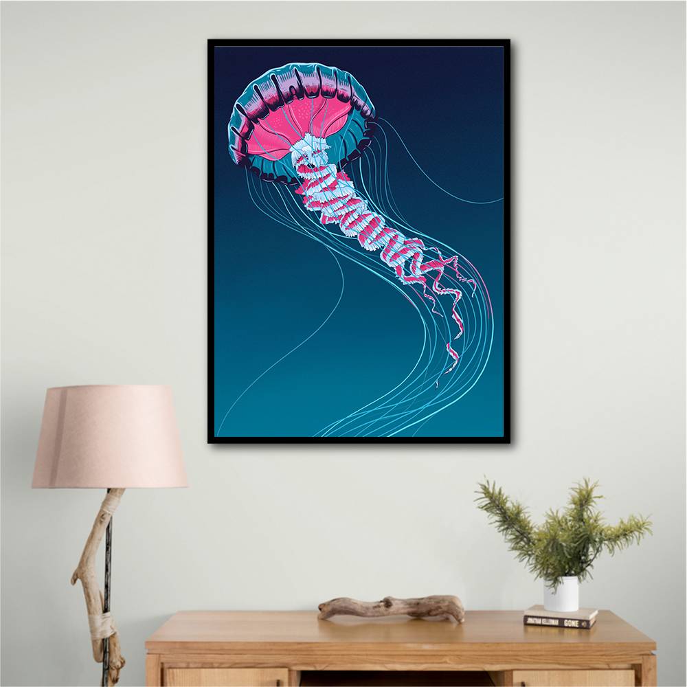 Lions Mane Jellyfish Wall Art