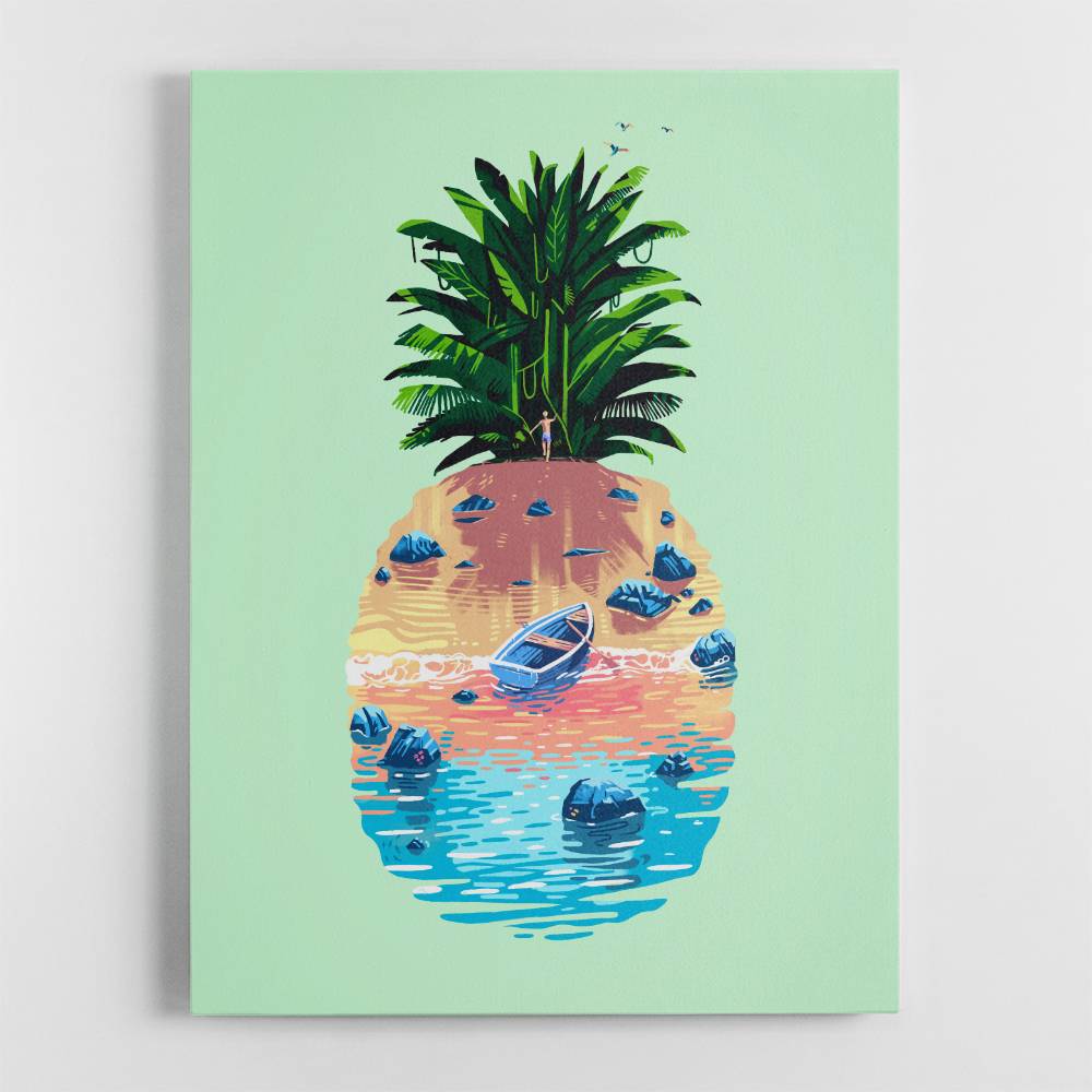 Pineapple Island Wall Art