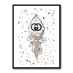 Louis Vuitton Ice Cream Art Print by Martina Pavlova