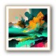 Abstract Colour Storm Wall Art